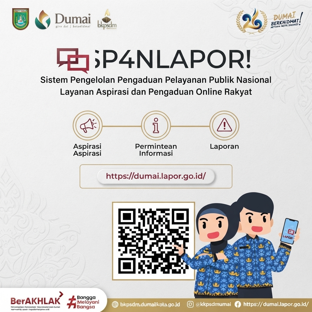 Akses SP4N-LAPOR! di dumai.lapor.go.id