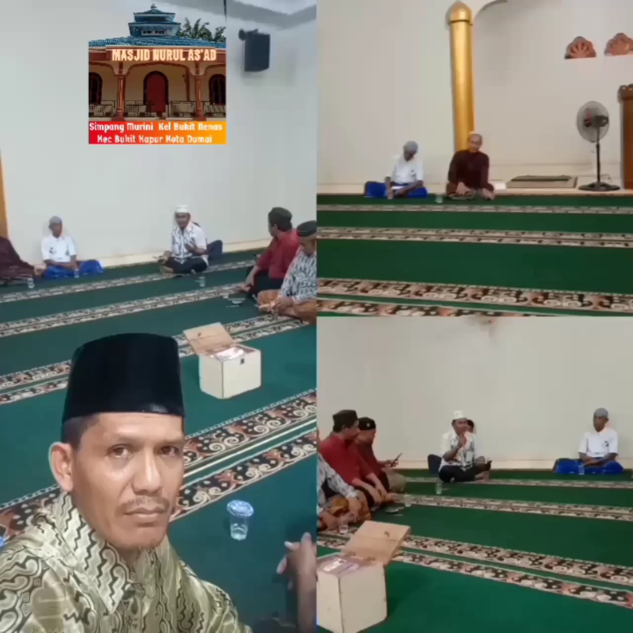 Perwiritan perdana di masjid Nurul asad