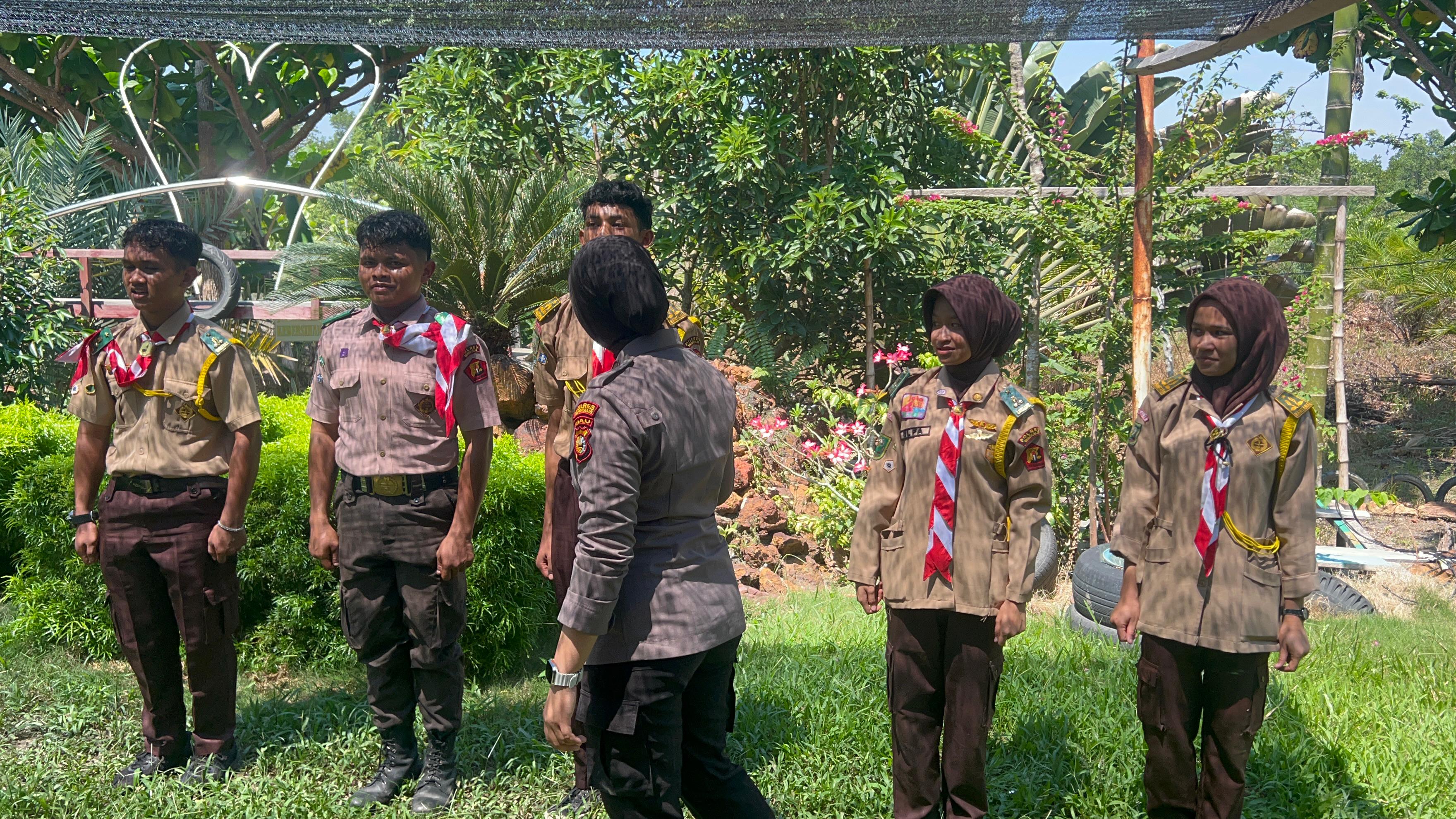 Polsek Rupat terus lakukan pembinaan rutin kepada Saka Bhayangkara