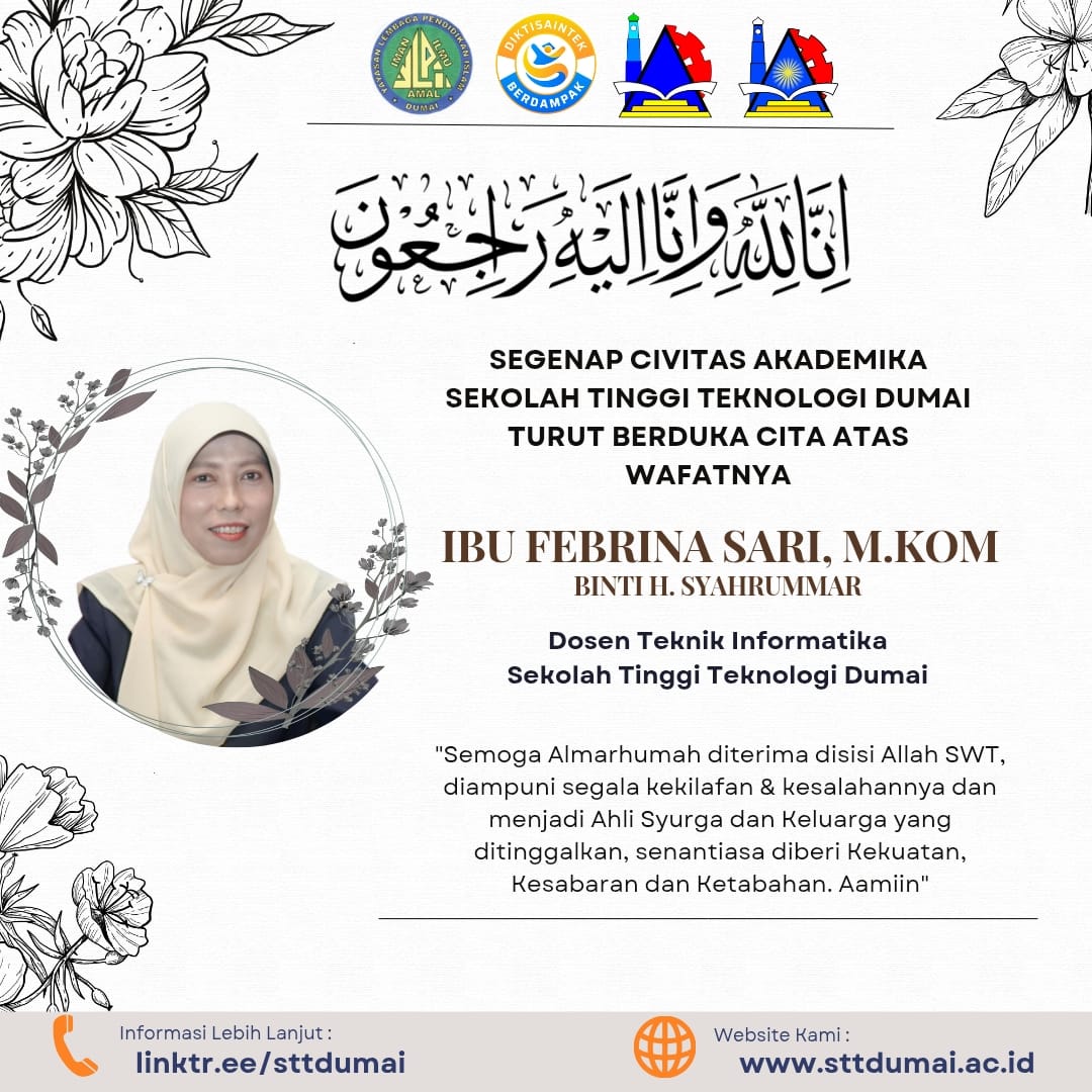 Kabar Duka: Civitas Akademika STT Dumai Turut Berbelasungkawa atas Wafatnya Ibu Febrina Sari, M.Kom