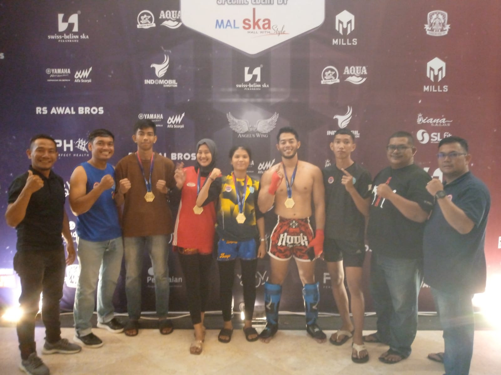 Atlet Kickboxing Bengkalis Meraih Juara di Event SKA Sport Show Pekanbaru
