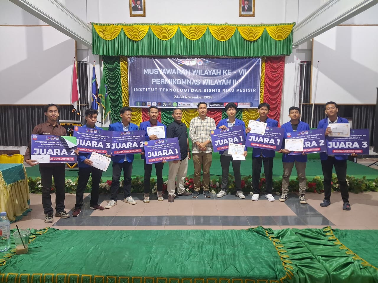 Mahasiswa ITB Riau Pesisir Sabet Juara di Ajang Bergengsi Muswil VII PERMIKOMNAS Wilayah II