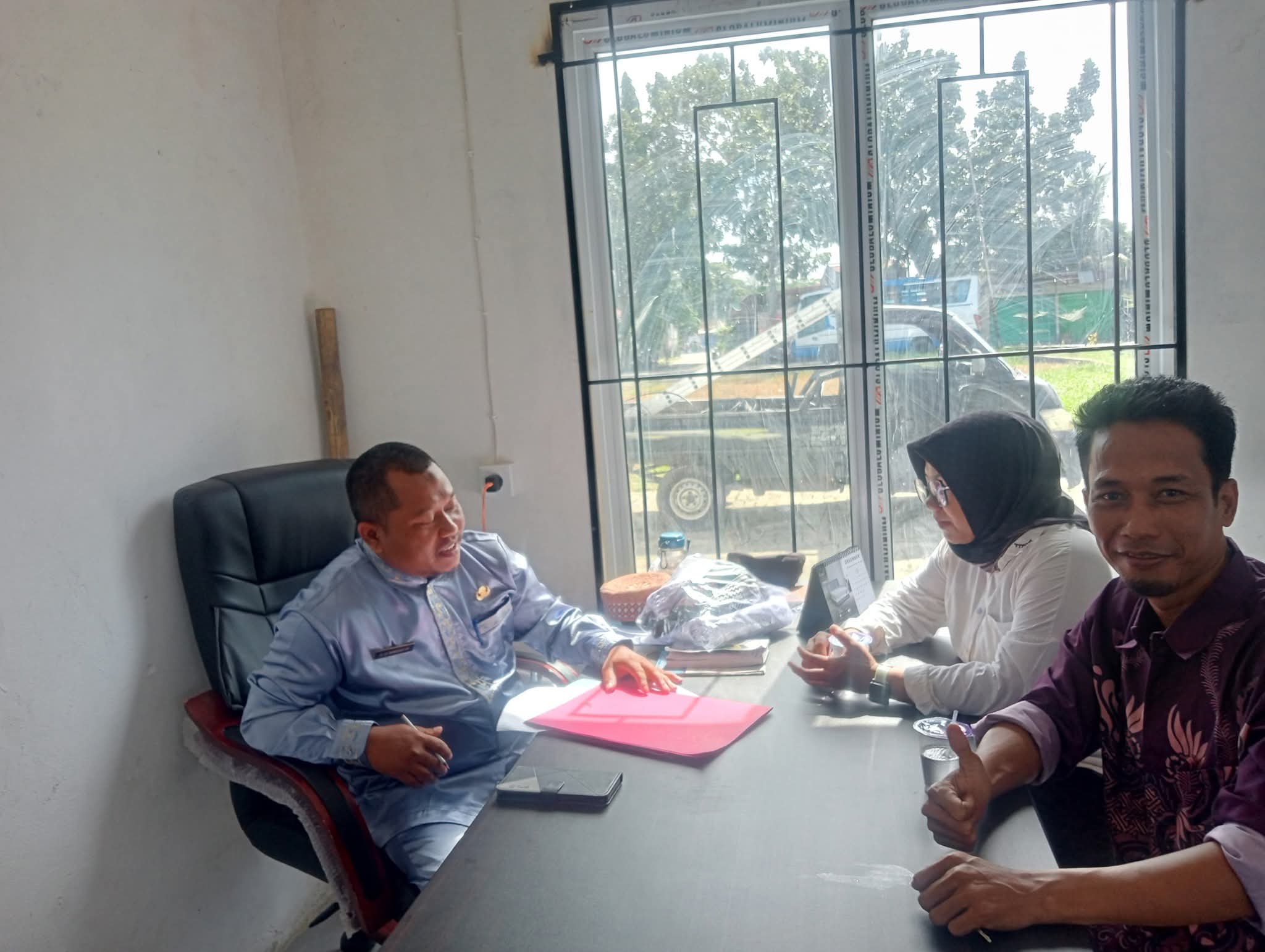 Pengurus Koperasi Jaya Pedagang Lakukan Silaturahmi Ke kantor UPT Pasar Dumai