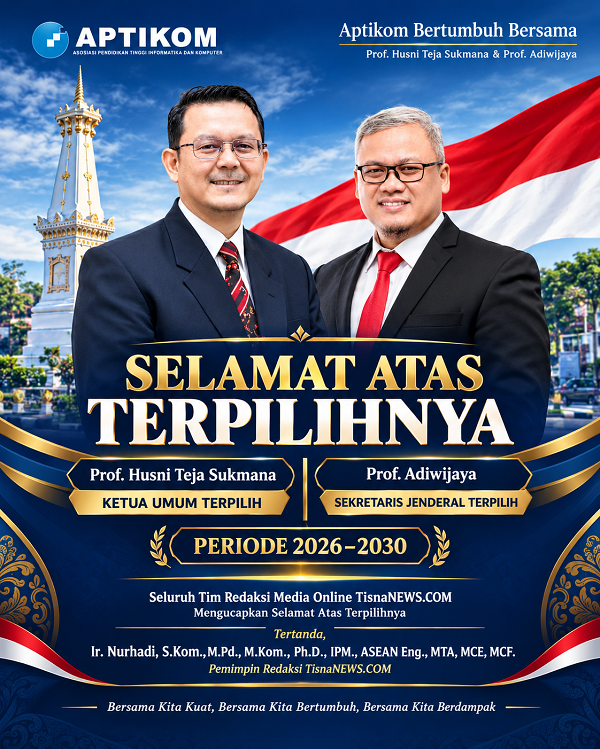 TisnaNEWS.COM Ucapkan Selamat kepada Pimpinan Terpilih APTIKOM, Dorong Kolaborasi dan Transformasi Digital