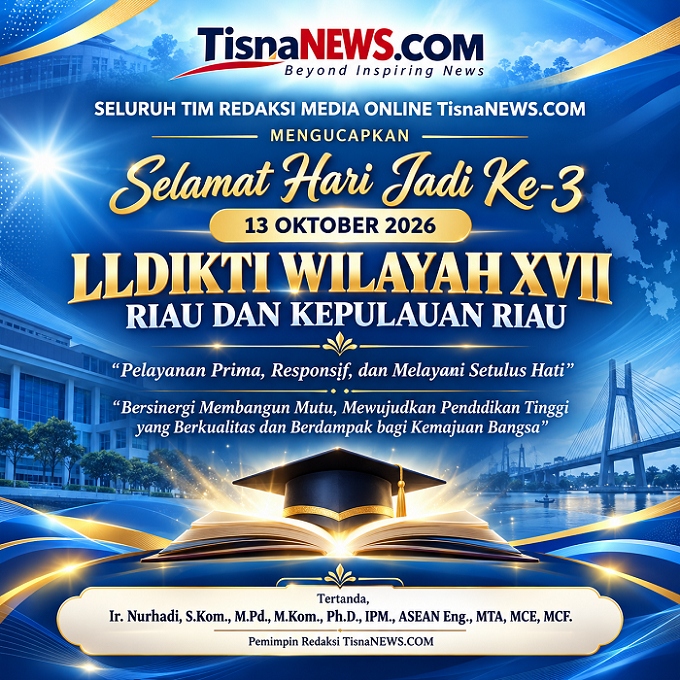 TisnaNEWS.COM Ucapkan Selamat Hari Jadi ke-3 LLDIKTI Wilayah XVII, Perkuat Sinergi Mewujudkan Pendidikan Tinggi Berkualitas dan Berdampak