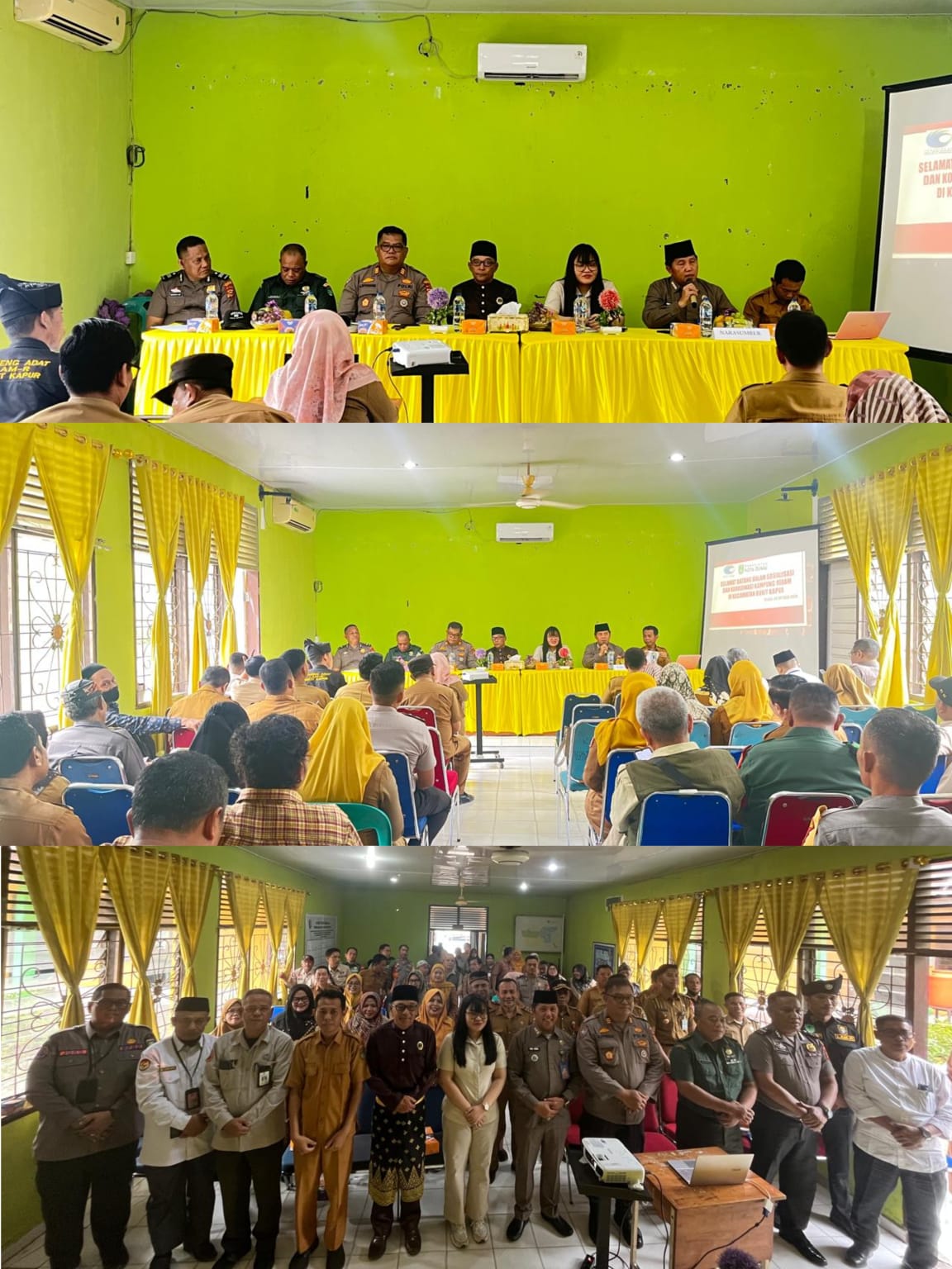 Perdana di Provinsi Riau, Kecamatan Bukit Kapur Dumai Gelar Sosialisasi dan Koordinasi Kampung REDAM