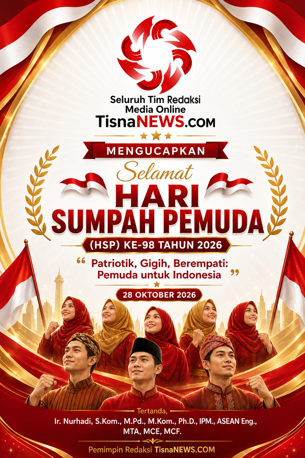 Semangat Sumpah Pemuda ke-98: TisnaNEWS.COM Dorong Generasi Muda Tetap Patriotik, Gigih, dan Berempati