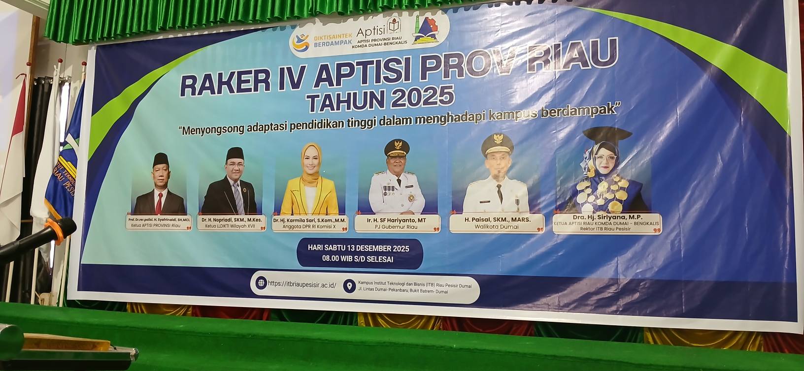 Rapat Kerja (RAKER) APTISI Riau Ke-4 Tahun 2025 di Kampus ITB RIAU PESISIR