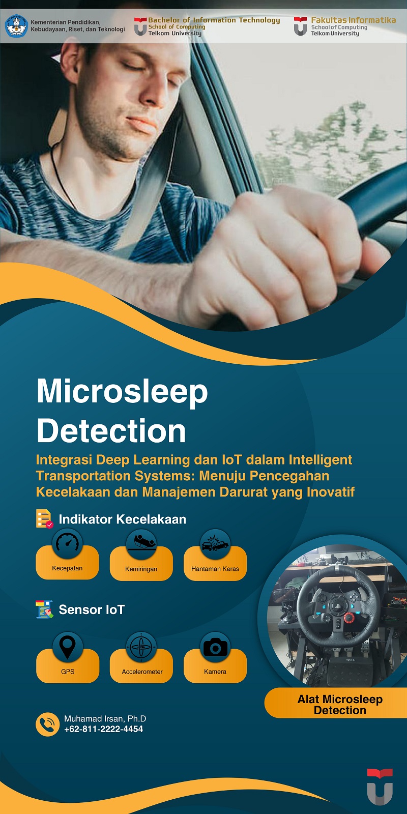 Telkom University Ciptakan Sistem Deteksi Microsleep Berbasis IoT untuk Transportasi Masa Depan